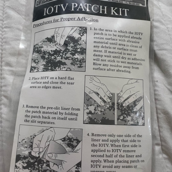 U.S. Army Other - U.S. Army IOTV Patch Kit - Black and White